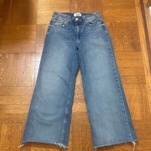 Paige Anessa Petite Wide Leg Jeans